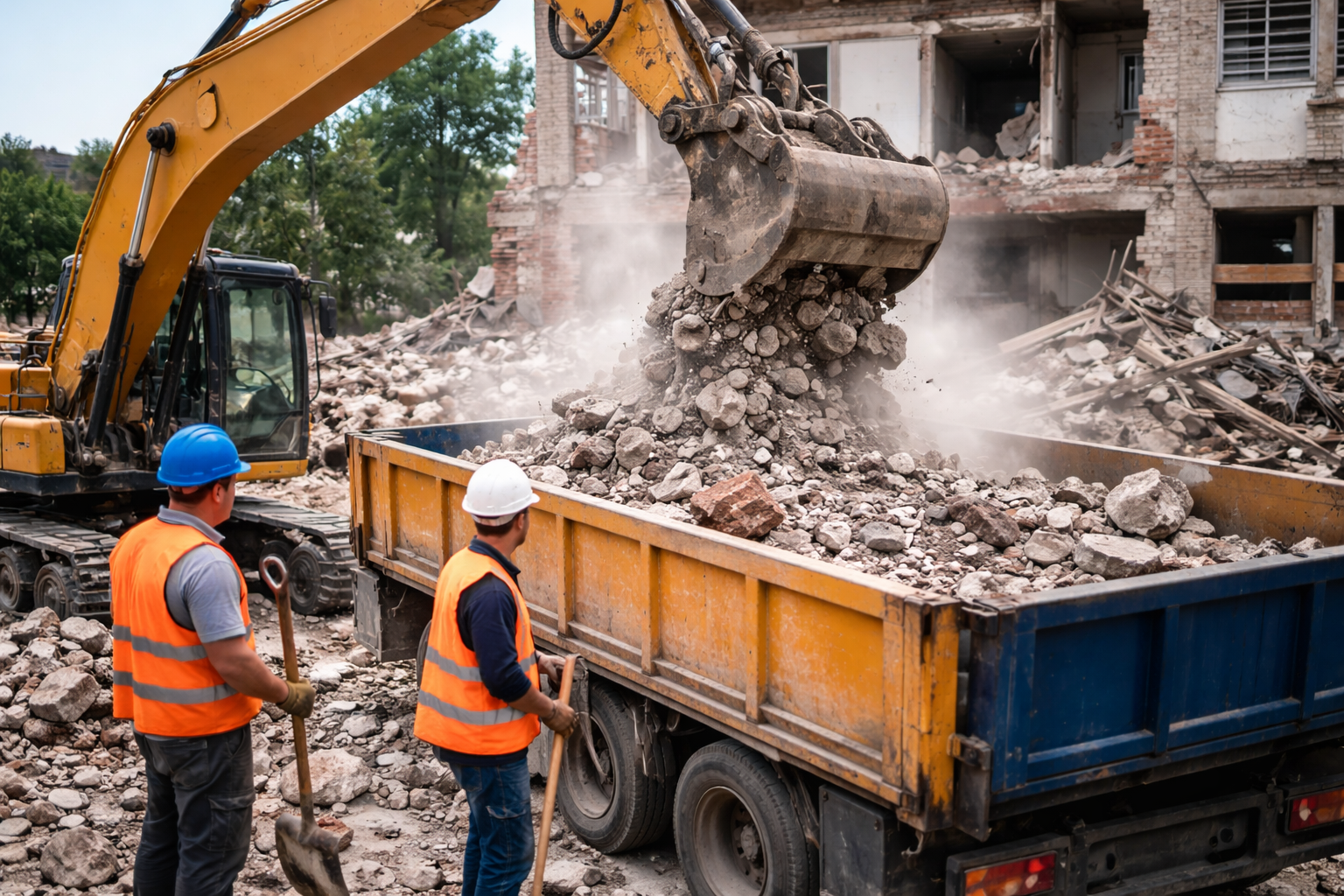 Entsorgung von Bauschutt